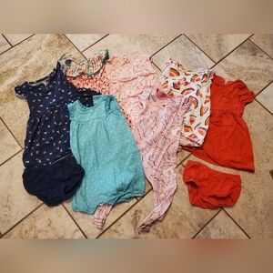 24m Carter's Rompers And Dresses Set